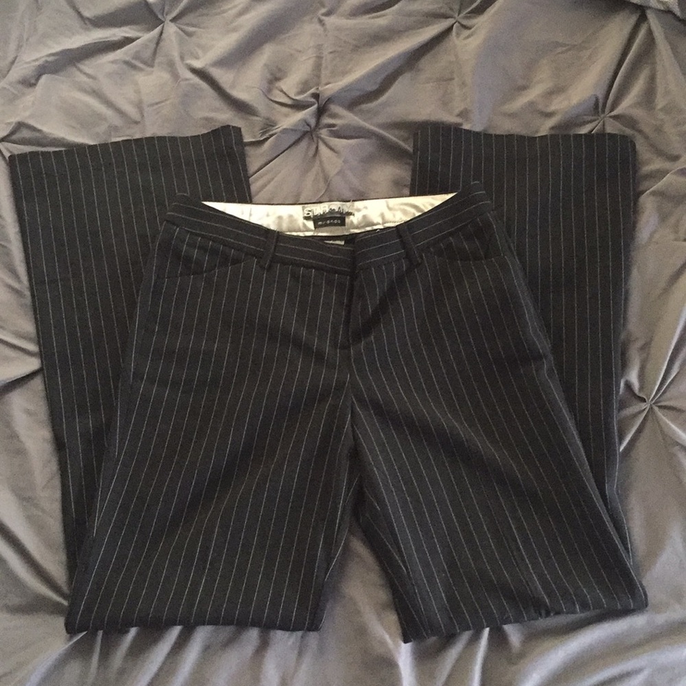 Black/pinstripe dress pants